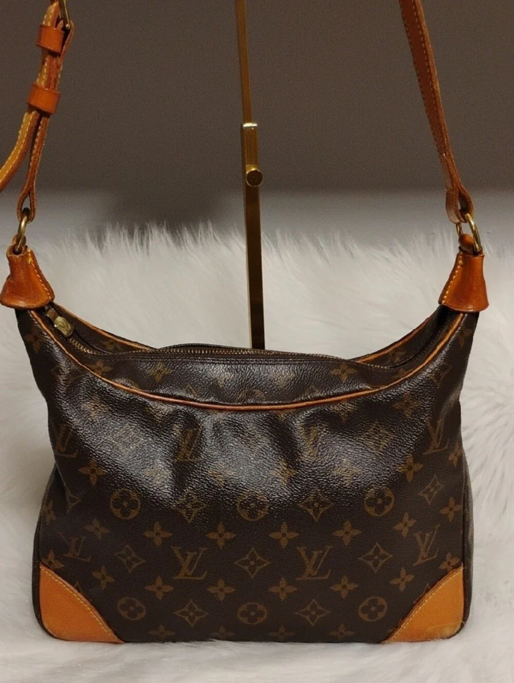 SALE! Louis Vuitton Boulogne 35 Vintage Monogram Shoulder Bag